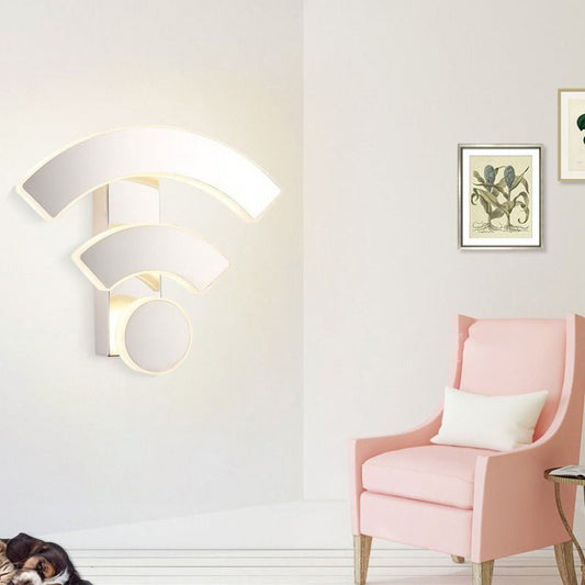 Stainless Steel WIFI Acrylic Shade LED Wall Sconce Lamp