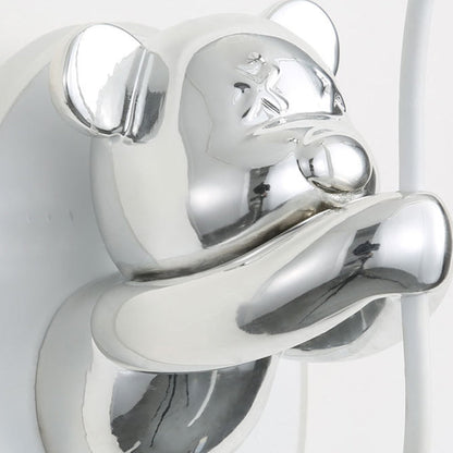 Resin Cartoon Bear Glass Balloon Shade LED Wall Sconce Lamp