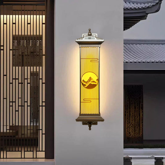 Chinese LED Solar Waterproof Outdoor Wall Sconce Lamp