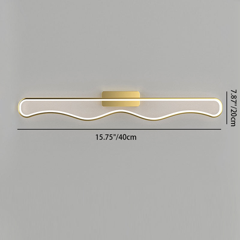 Iron Corrugated Strip Acrylic LED Wall Sconce Lamp