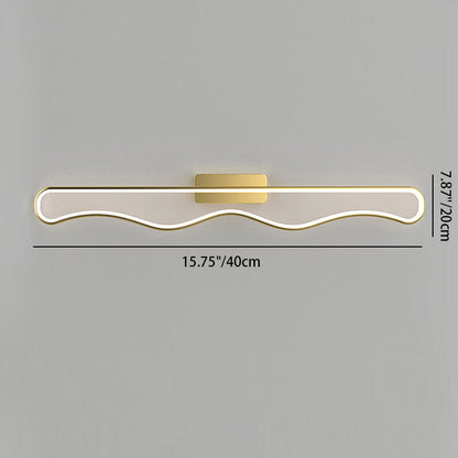 Iron Corrugated Strip Acrylic LED Wall Sconce Lamp