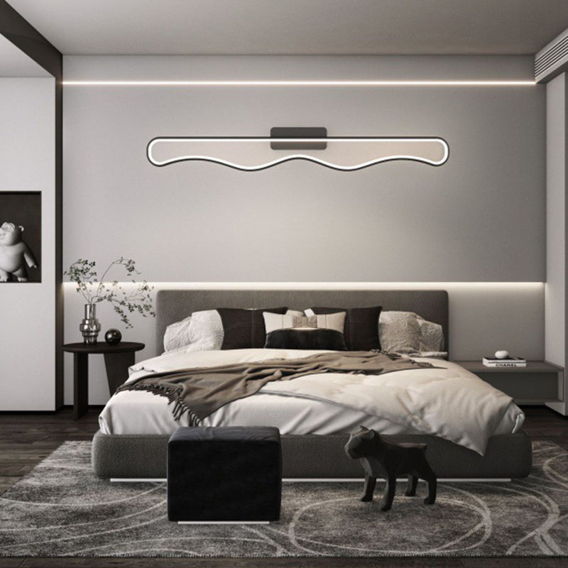 Iron Corrugated Strip Acrylic LED Wall Sconce Lamp