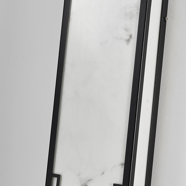 Chinese Imitation Marble Shade LED Outdoor Wall Sconce Lamp