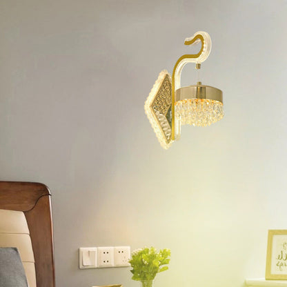 Luxury Curved Crystal Acrylic LED Wall Sconce Lamp