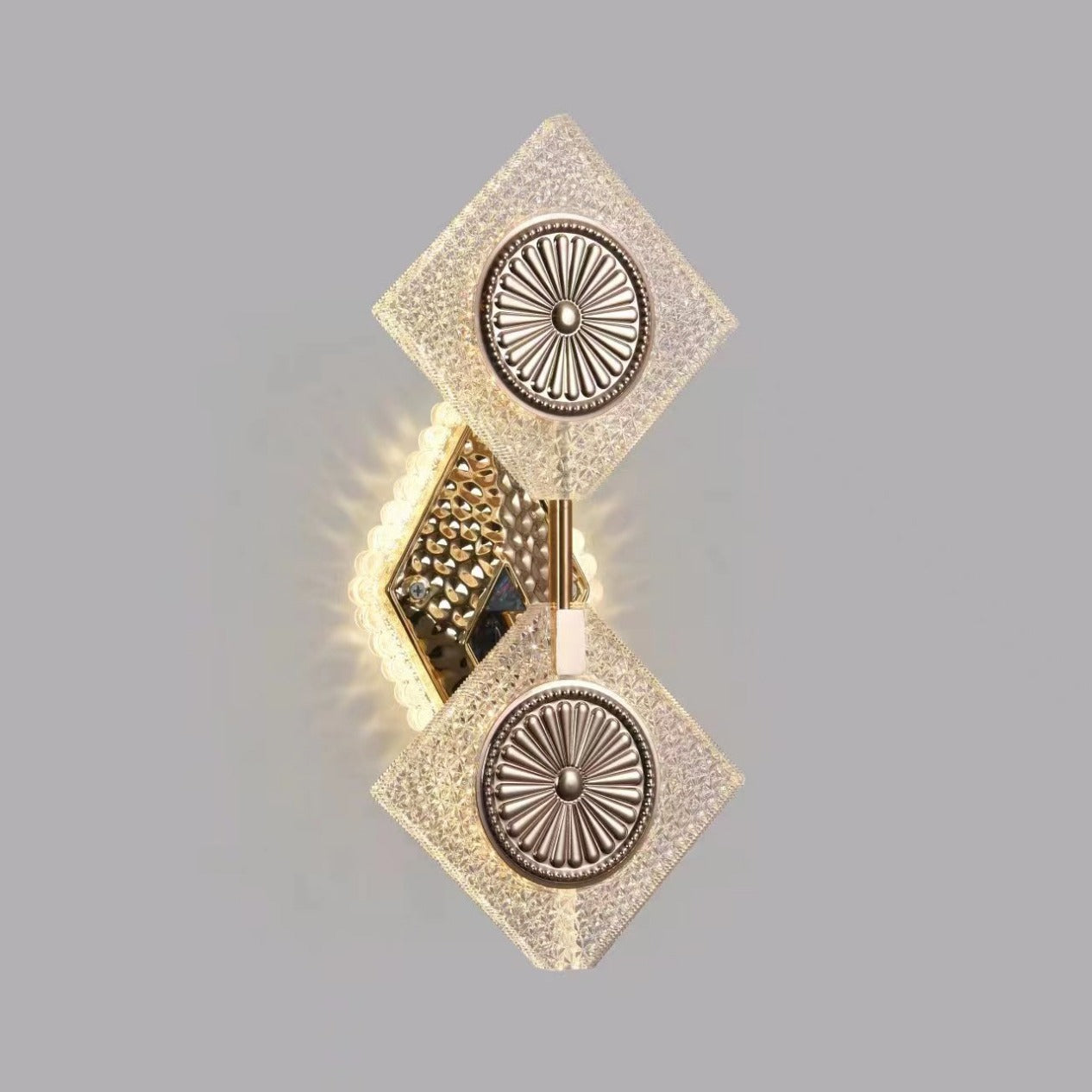 Luxury Crystal Diamond Shape Acrylic LED Wall Sconce Lamp