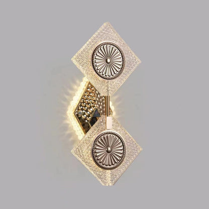 Luxury Crystal Diamond Shape Acrylic LED Wall Sconce Lamp