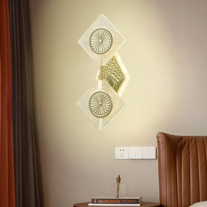 Luxury Crystal Diamond Shape Acrylic LED Wall Sconce Lamp