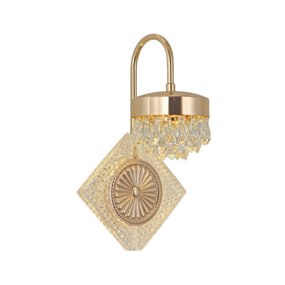 Luxury Round Crystal Acrylic LED Wall Sconce Lamp