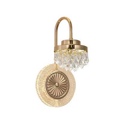 Luxury Round Crystal Acrylic LED Wall Sconce Lamp