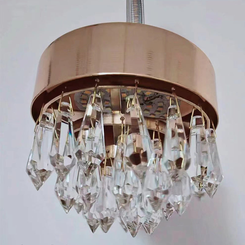 Luxury Round Crystal Acrylic LED Wall Sconce Lamp
