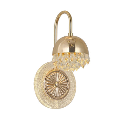 Luxury Round Crystal Acrylic LED Wall Sconce Lamp