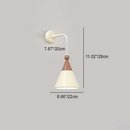 Nordic Hardware Resin Conical 1-Light Wall Sconce Lamp