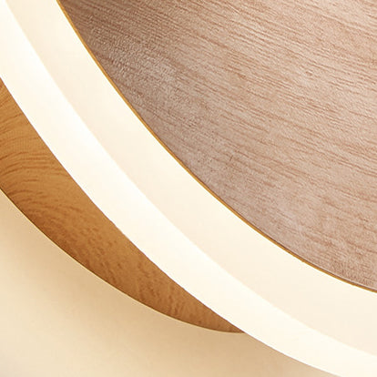 Iron Wood Grain Acrylic LED Spotlight Wall Sconce Lamp