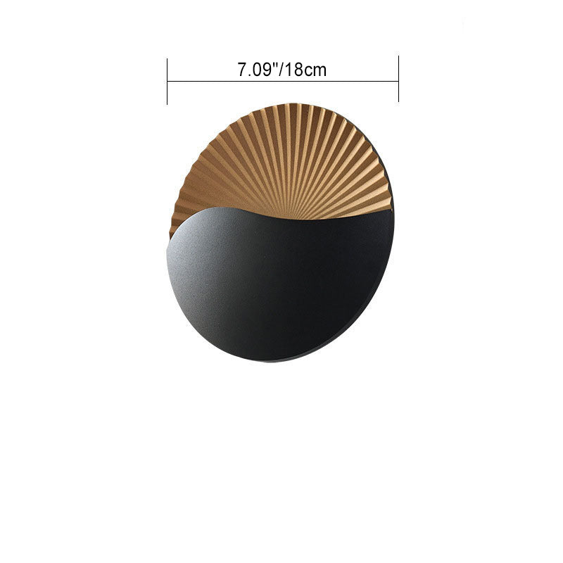 Simplicity Aluminum PC Round LED Outdoor Wall Sconce Lamp