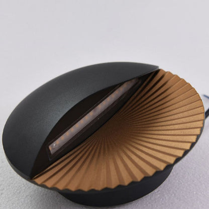 Simplicity Aluminum PC Round LED Outdoor Wall Sconce Lamp