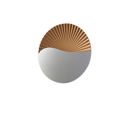 Simplicity Aluminum PC Round LED Outdoor Wall Sconce Lamp
