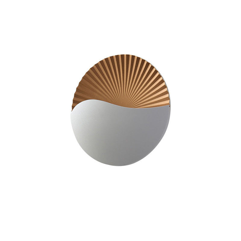 Simplicity Aluminum PC Round LED Outdoor Wall Sconce Lamp