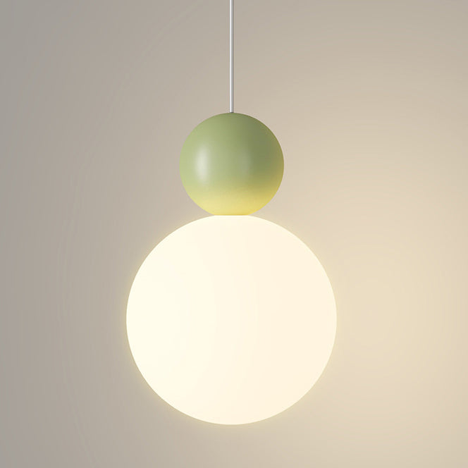 Nordic Iron Glass Ball Shade 1-Light Wall Sconce Lamp