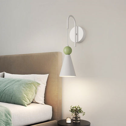 Scandinavian Iron Geometric Cone LED Wall Sconce Lamp