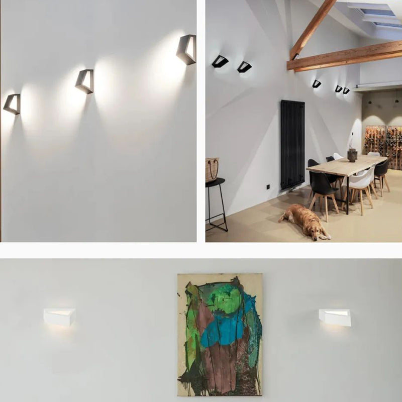 Simplicity Geometric Polygon Aluminum LED Wall Sconce Lamp