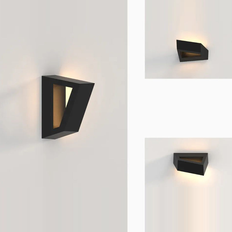 Simplicity Geometric Polygon Aluminum LED Wall Sconce Lamp