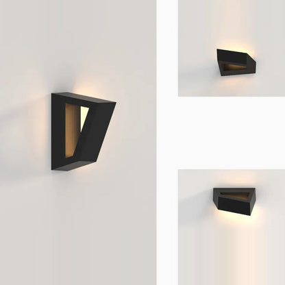 Simplicity Geometric Polygon Aluminum LED Wall Sconce Lamp