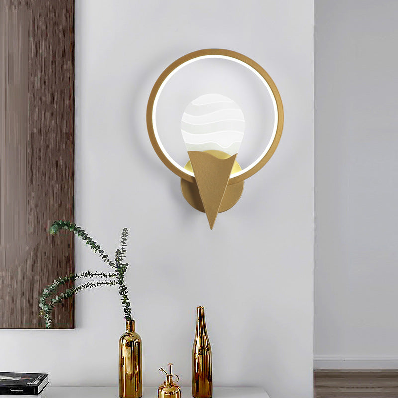 Luxury Iron Acrylic Geometric Square LED Wall Sconce Lamp