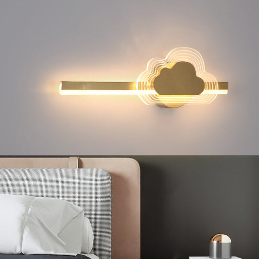 Luxury Iron Acrylic Geometric Square LED Wall Sconce Lamp