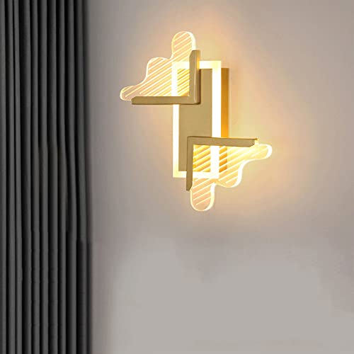 Luxury Iron Acrylic Geometric Square LED Wall Sconce Lamp