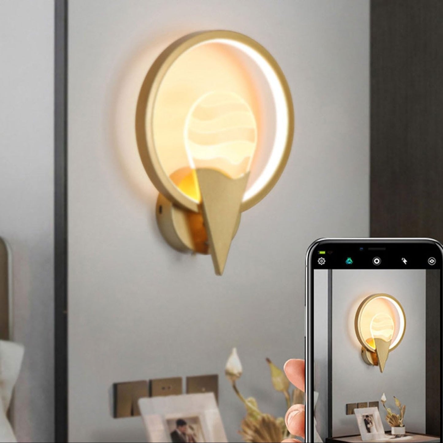 Luxury Iron Acrylic Geometric Square LED Wall Sconce Lamp