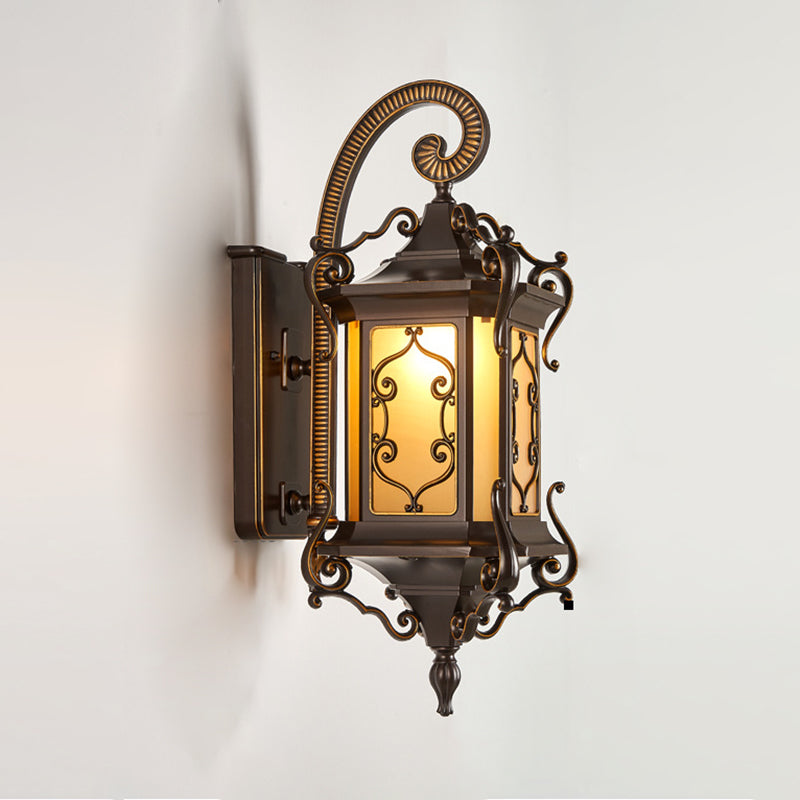 Aluminum Glass 1-Light Outdoor Waterproof Wall Sconce Lamp