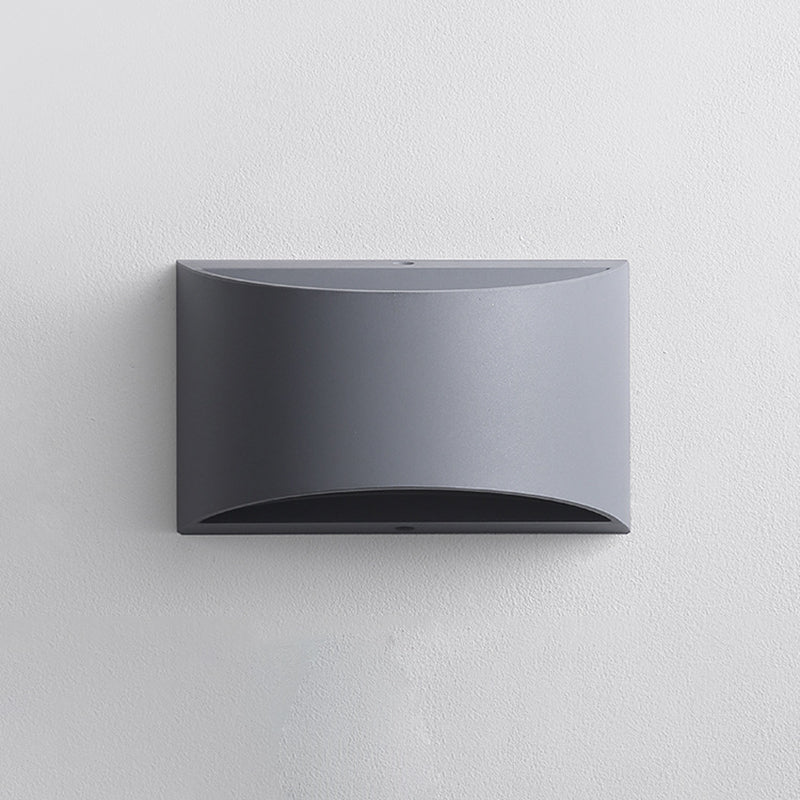 Curved Up And Down Illuminated LED Wall Sconce Lamp