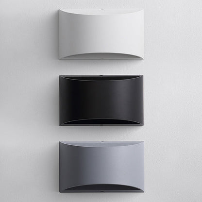 Curved Up And Down Illuminated LED Wall Sconce Lamp