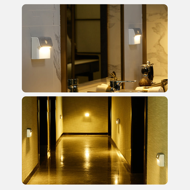 ABS Magnetic LED Human Sensor Night Light Wall Sconce Lamp