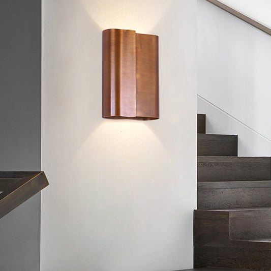Hardware 1-Light Up And Down Illuminated Wall Sconce Lamp