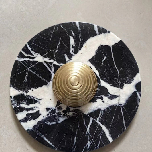 Luxury Marble Geometric Circle LED Wall Sconce Lamp