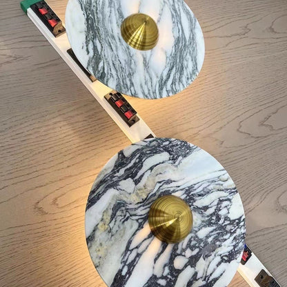 Luxury Marble Geometric Circle LED Wall Sconce Lamp