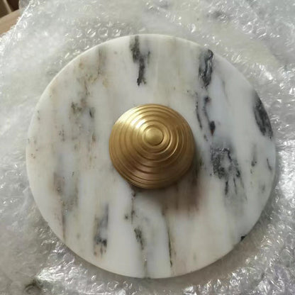 Luxury Marble Geometric Circle LED Wall Sconce Lamp