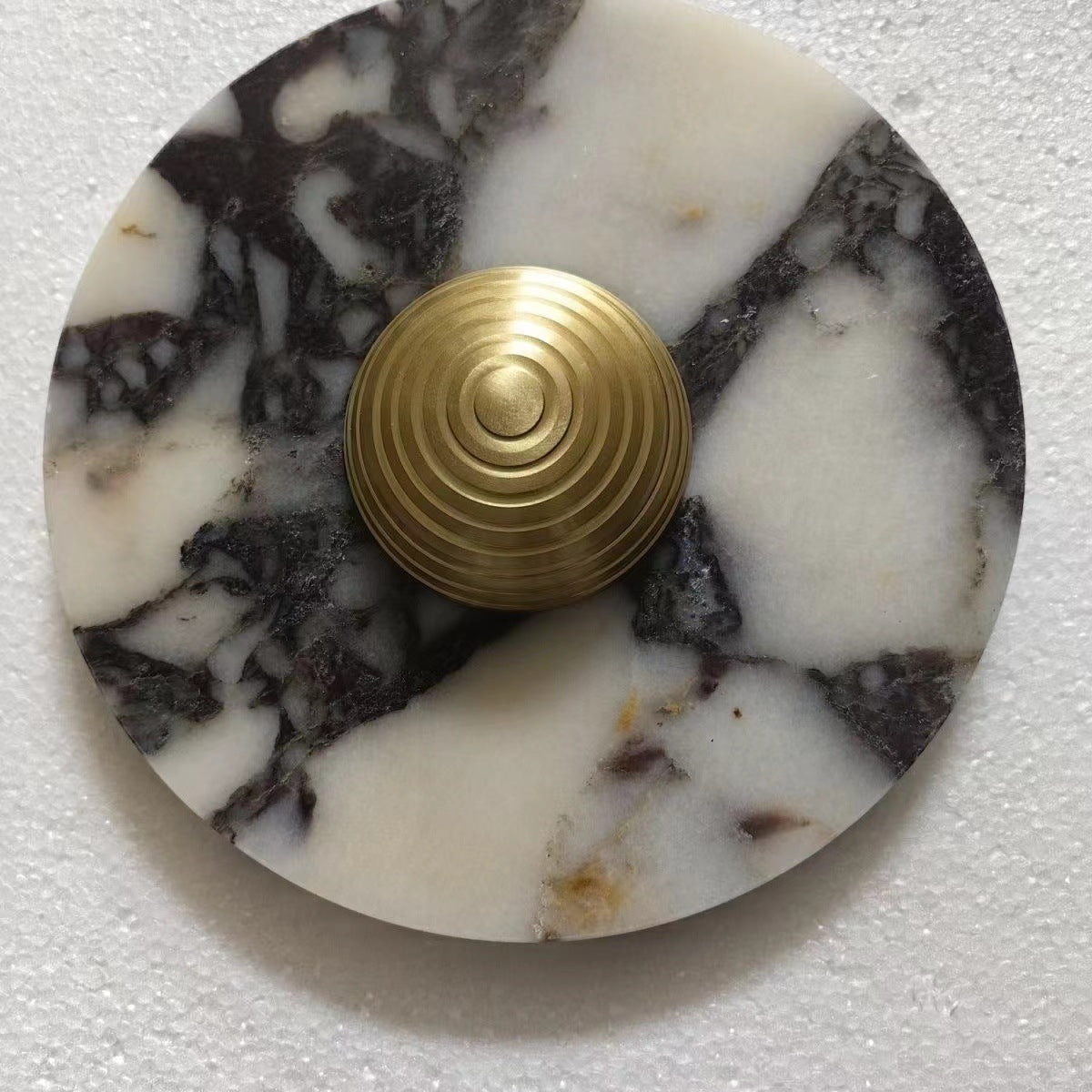 Luxury Marble Geometric Circle LED Wall Sconce Lamp