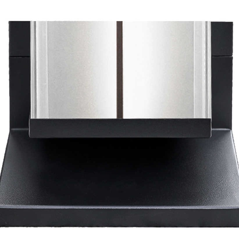 Rectangular Steel LED Outdoor Solar Wall Sconce Lamp