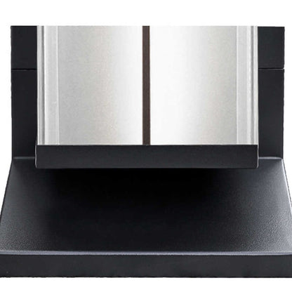 Rectangular Steel LED Outdoor Solar Wall Sconce Lamp