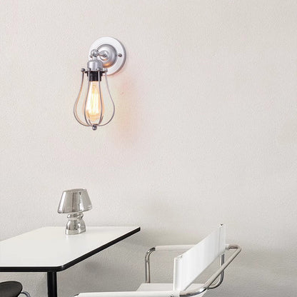 Iron Frame Gourd Shade 1/2-Light Wall Sconce Lamp