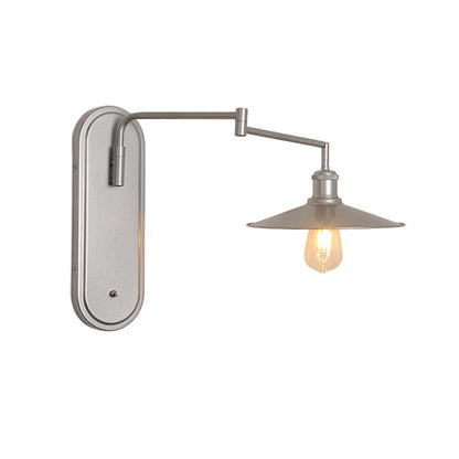 Industrial Iron Conical Shade 1-Light Wall Sconce Lamp