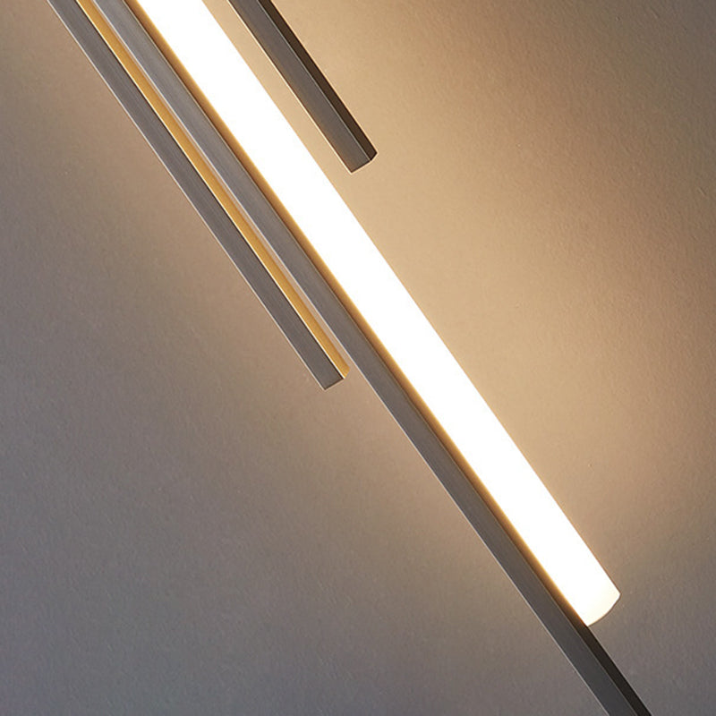 Iron Geometric Long Strip Grille LED Wall Sconce Lamp