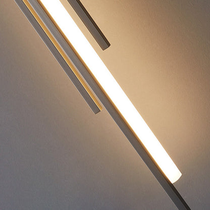 Iron Geometric Long Strip Grille LED Wall Sconce Lamp