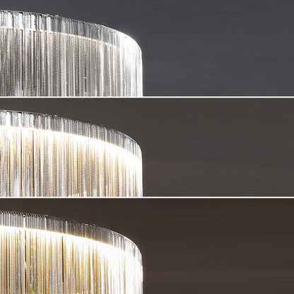 Stainless Aluminum Tassel Chain Arc LED Wall Sconce Lamp