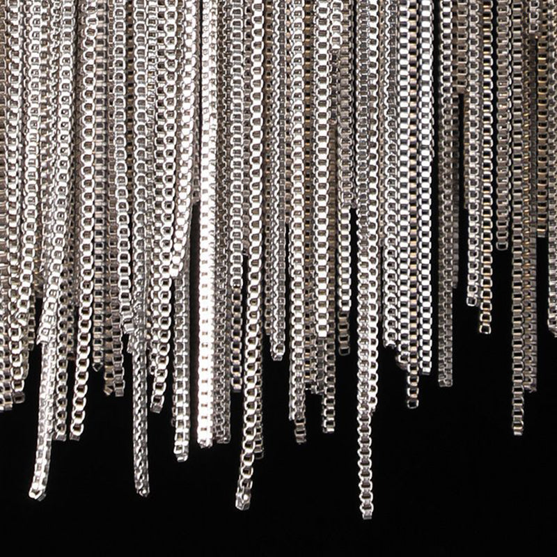 Stainless Aluminum Tassel Chain Arc LED Wall Sconce Lamp