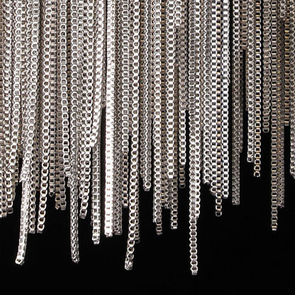 Stainless Aluminum Tassel Chain Arc LED Wall Sconce Lamp