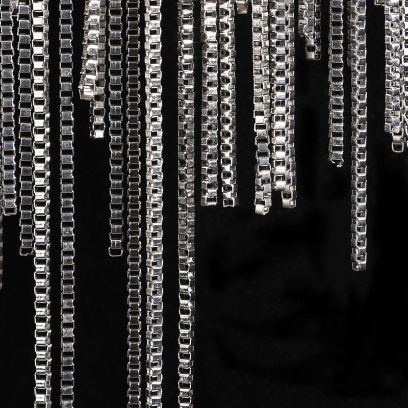 Stainless Aluminum Tassel Chain Arc LED Wall Sconce Lamp