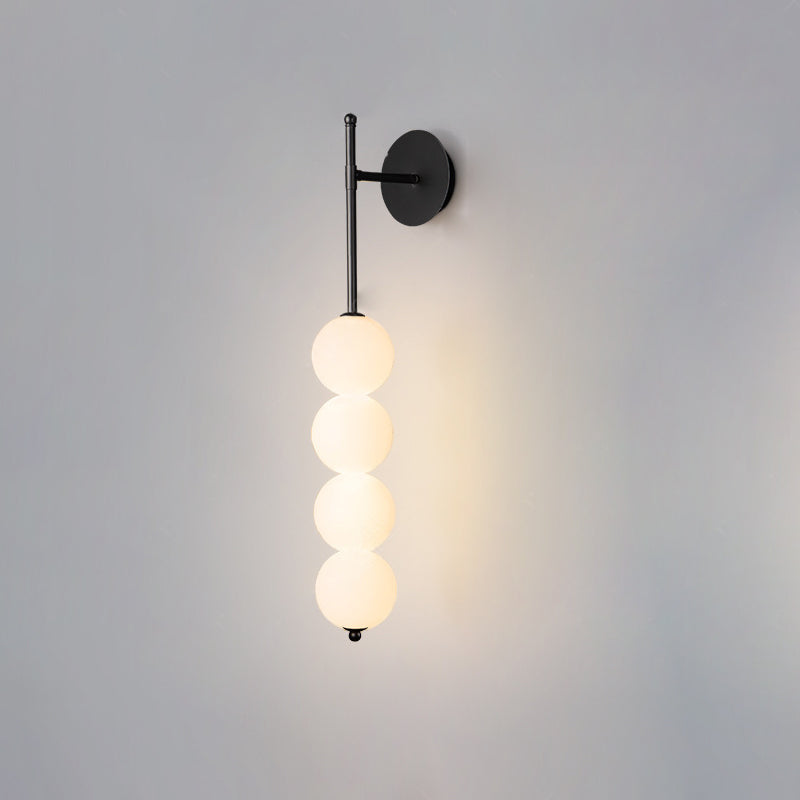 Scandinavian PE Gourd Skewer Shade LED Wall Sconce Lamp